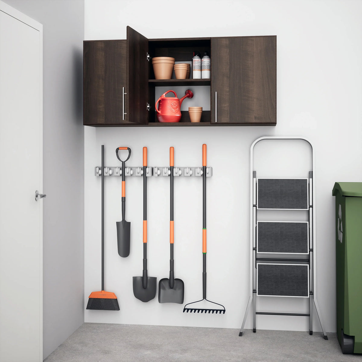 Cabinet Adjustable Espresso EEW-5424, Prepac Elite x x by Garage 24"H Versatile Tall 54"W 12"D, Wall Wall Cabinet, Prepac, 3-Door,