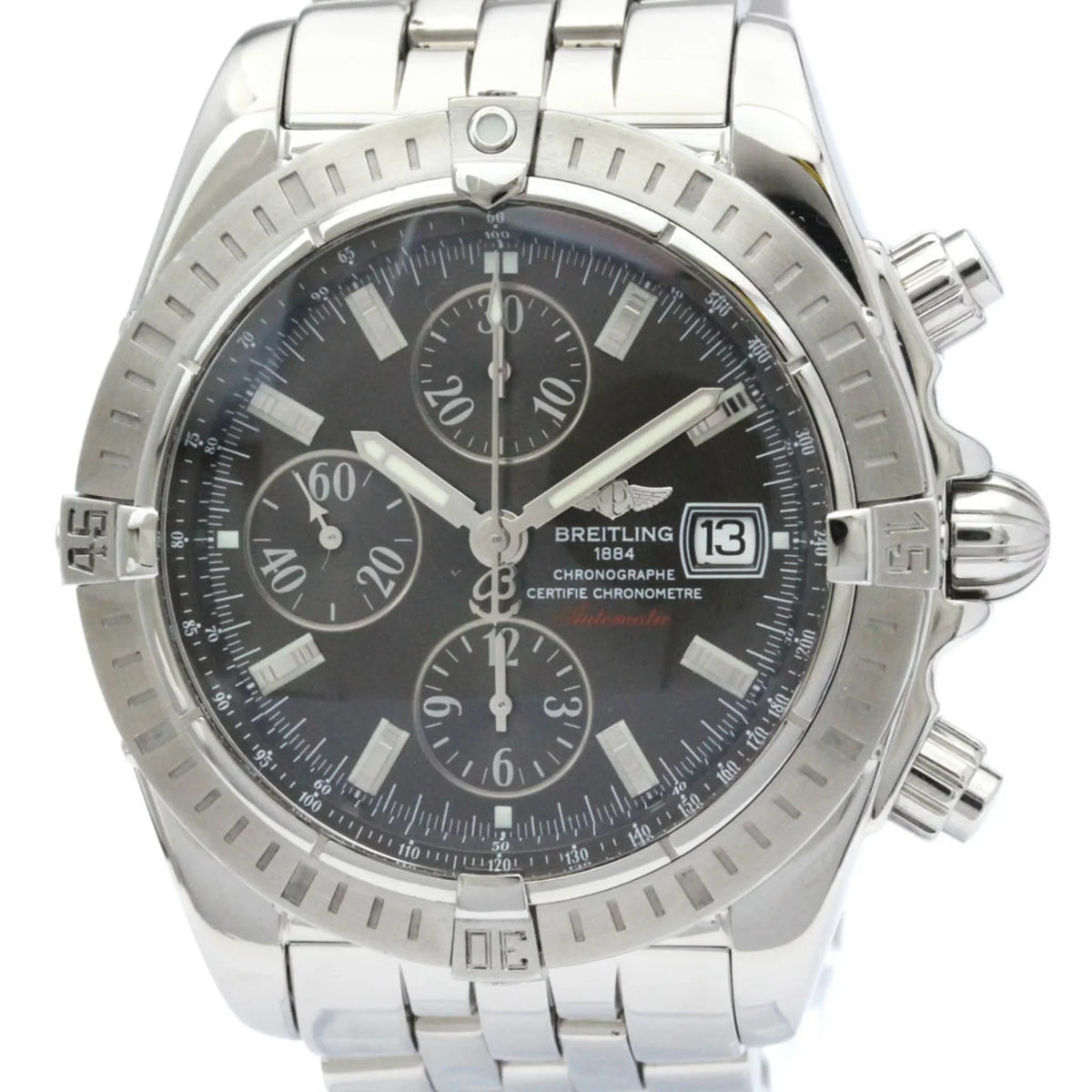 Watch Chronomat Pre-Owned BREITLING Steel Polished Evolution Automatic A13356 (Good) BF563347