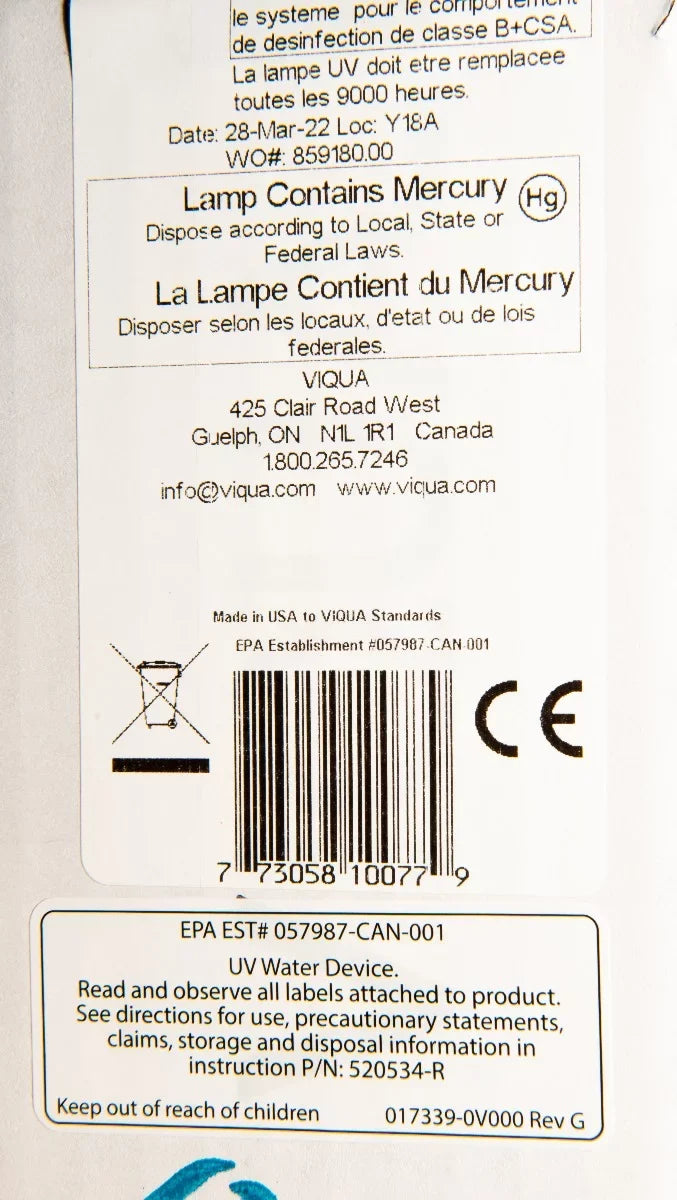 D VIQUA D4+, Lamp and Sleeve Premium) and 602810-102 Model for bundle D4 (D4, Systems