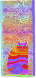 Laurel Silk/ long Scarf, Cats 53" Rainbow Modal Burch Multicolor