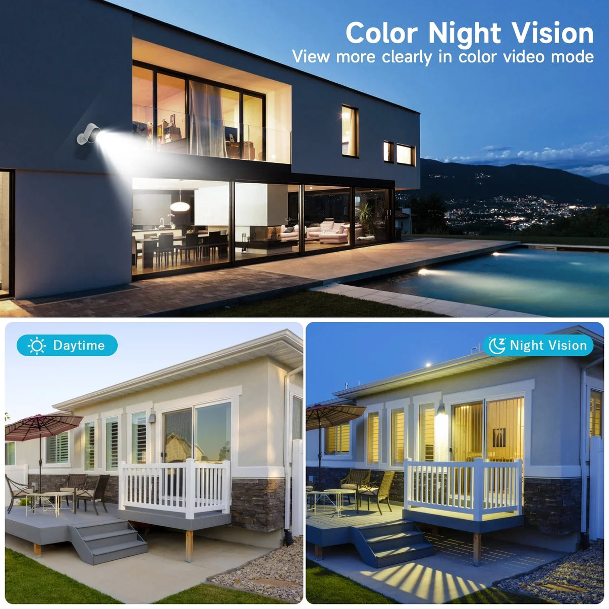 Wireless Camera Audio, 2.5K Camera Night Security 4MP Spotlight PIR Card 2-Way Powered WiFi, Outdoor, 2.4GHz with XVIM Detection Cloud/SD Waterproof, Security Home Vision, Battery Storage, Motion