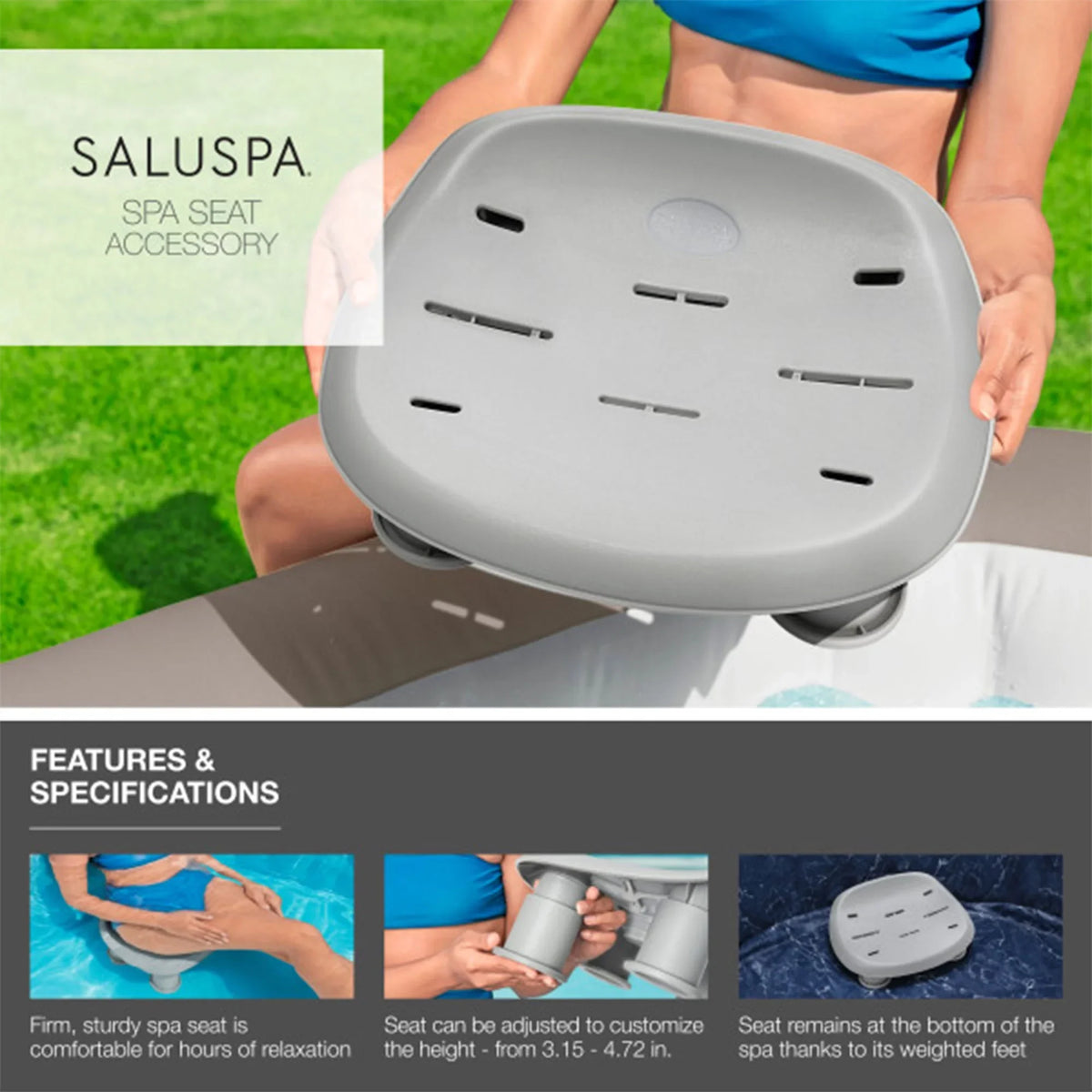with AirJet Spa Seat 2-Pack Hot Coleman Tub Honolulu SaluSpa Bestway