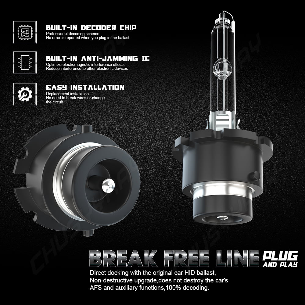 6pcs Beam High&Low 9005 HID LED Kit Bulbs Light D4S 2007-12 Lexus For Fog Headlight 9145 ES350 +