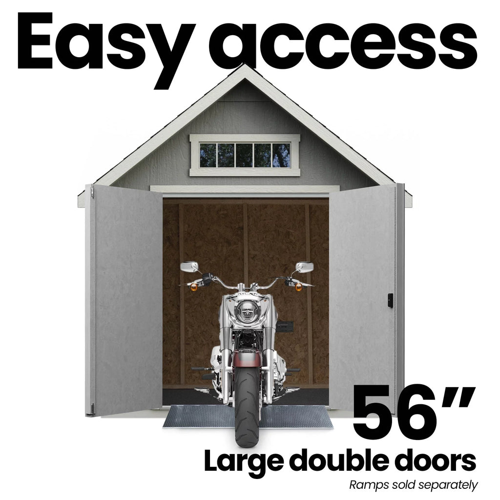 Storage ft. 8 Tribeca (Floor ft. 12 Home Included) Handy Products Shed Wood x