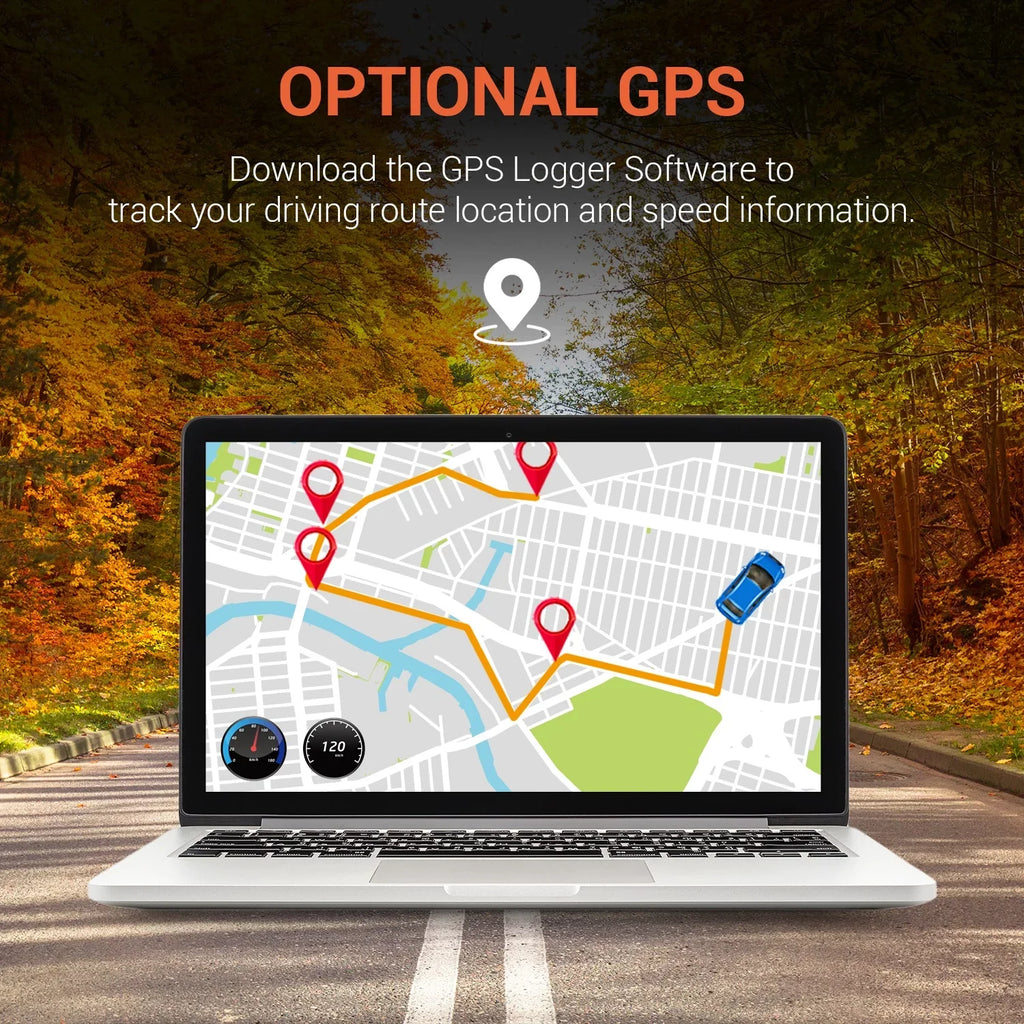 V1P with Cam Rear Front Rexing Dash 4K Wi-Fi UHD and