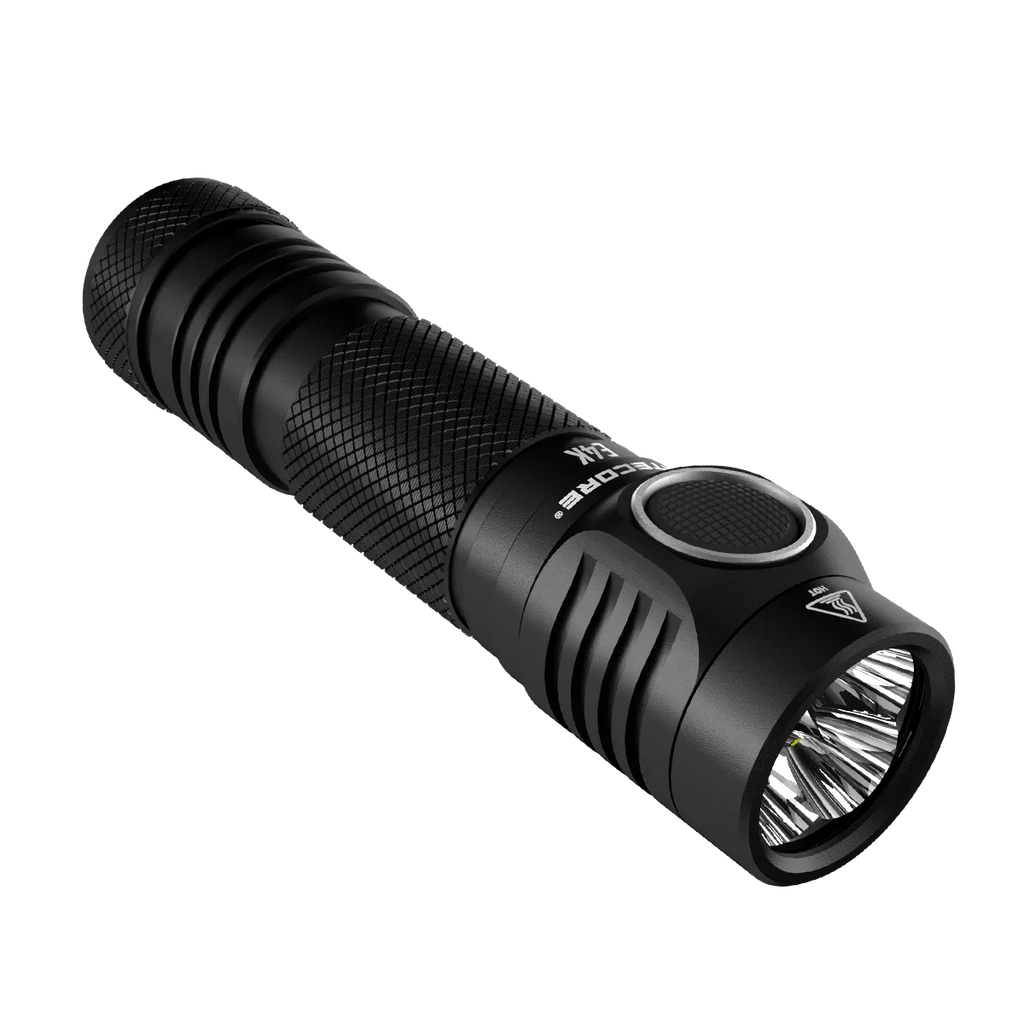 '- Charger and E4K 4400Lm Next Flashlight Eco-Sensa Cord generation +UI1 Batteries Combo: NL2150HPR USB and w/NL2140 USB NITECORE