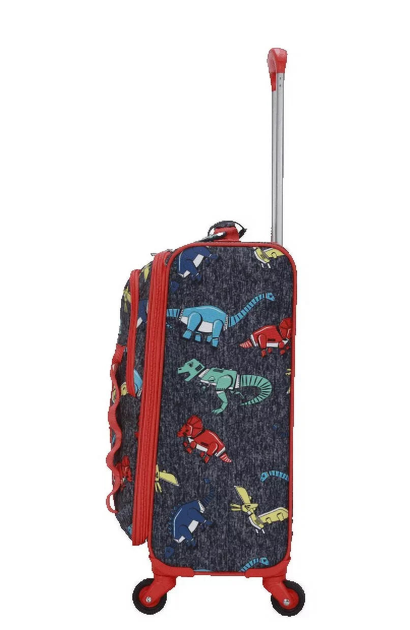 CUBE DINO CRCKT SOFTSIDE PACKING 3 TAG WITH AND LET'S SOAR PC LUGGAGE