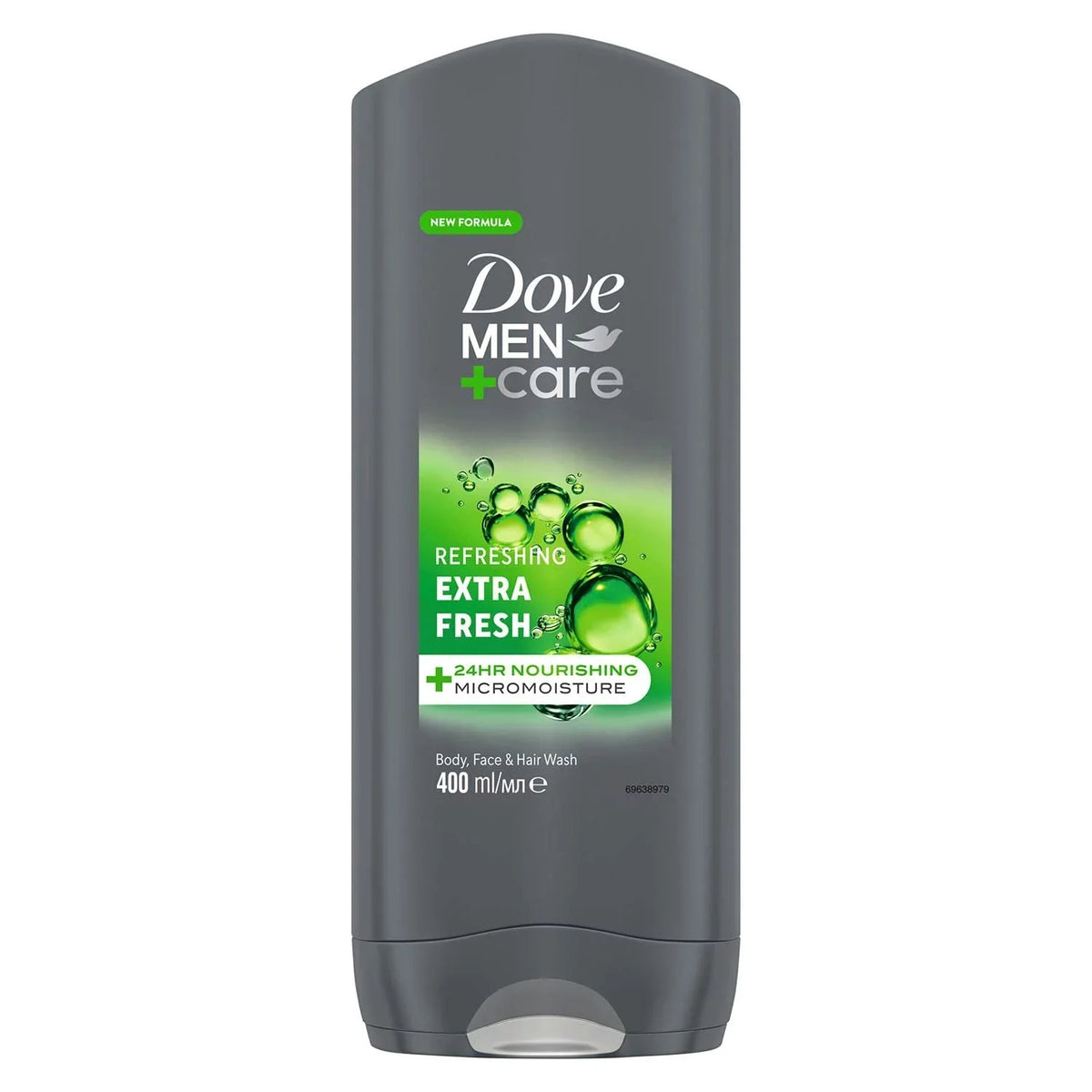 Extra Face Refreshing Fresh Ml Men Micromoisture 24-Hour And Of Wash 3-In-1 3 With Men Body Dove Pack Wash Care Nourishing For + Technology Body Hair, 400