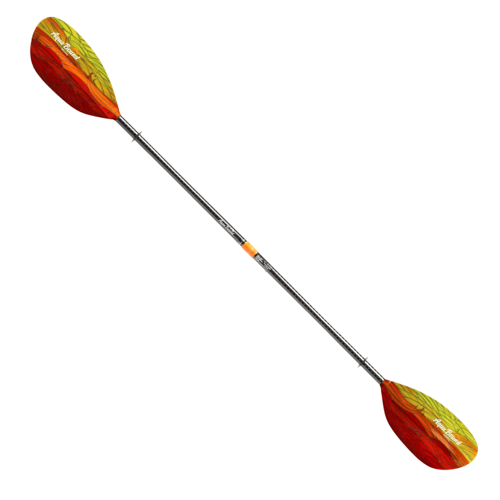 Straight Shaft Bound 2-Piece Whiskey Kayak Fiberglass Aqua Paddle