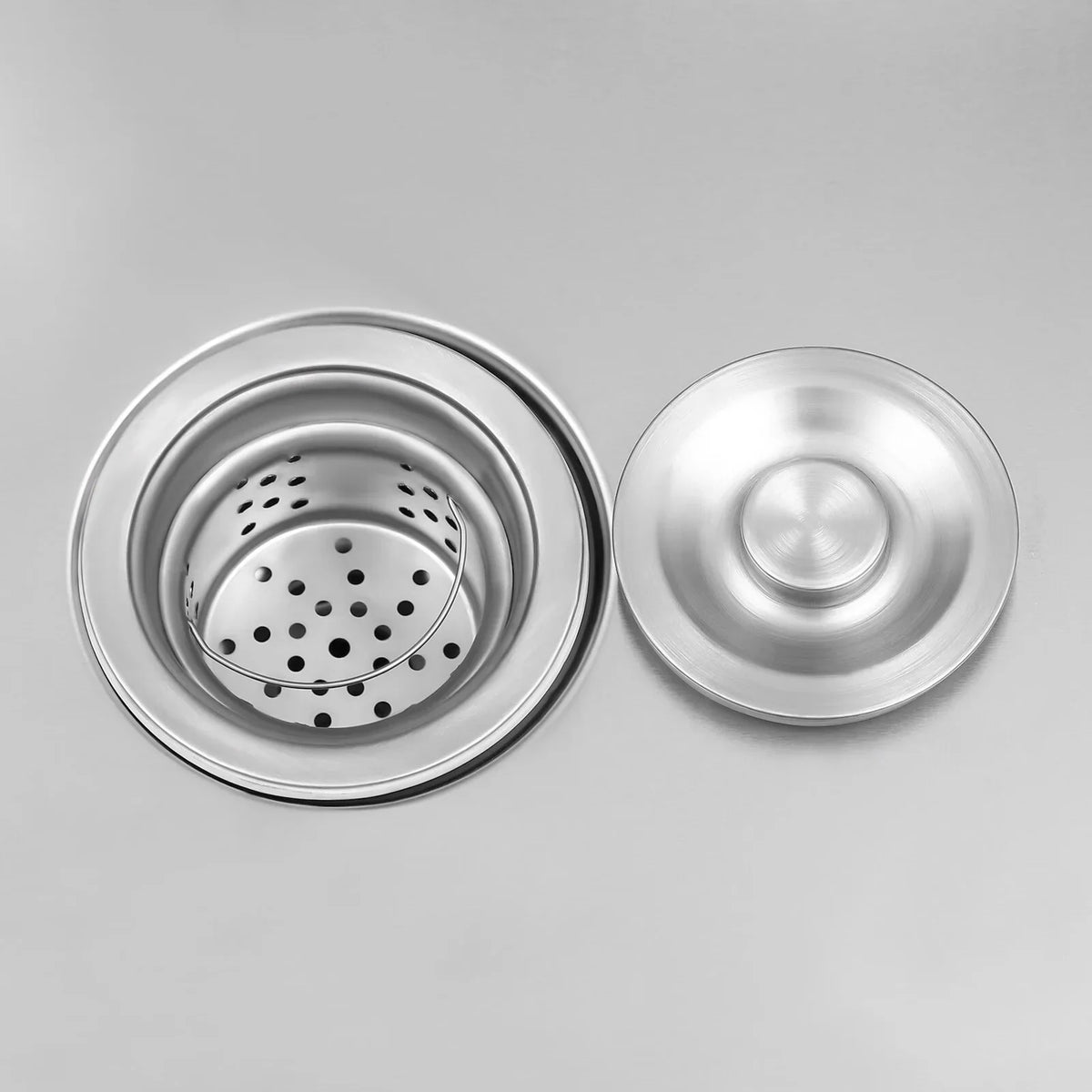 w/Catering 47" Prep Faucet Utility Pull-Out Sink, Washing Aiqidi Steel Sink Stainless Commercial & Drainpipe & Restaurant Compartment Kitchen 1 Hand Basin Freestanding Table