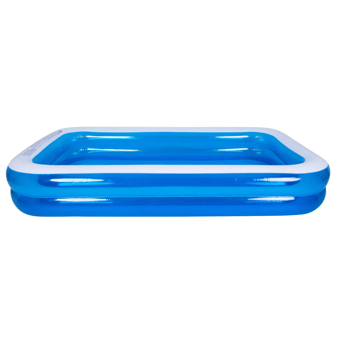 Central White and Inflatable Pool 10' Blue Swimming Pool Rectangular
