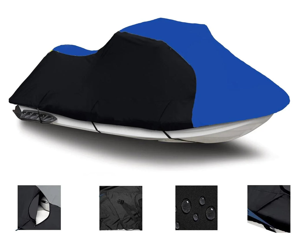 1998 Cover 2000 1997 Ski 2004 / KAWASAKI 2001 2006 900 STX 2002 for HEAVY-DUTY Trailerable Cover 1999 BLACK 2005 2003 Compatible BLUE Jet