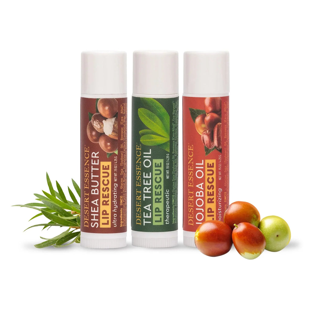 Pack Extract- 24, - - Oil Rescue Beeswax Stick, Peppermint of Cracked Ultra Lip Butter Soft Essence Oz Ginkgo - - w/ Or Balm E - Soothes Hydrating Vitamin Desert Lips 0.15 Dry Shea Biloba Moisturizer
