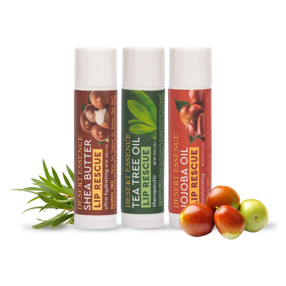Pack Extract- 24, - - Oil Rescue Beeswax Stick, Peppermint of Cracked Ultra Lip Butter Soft Essence Oz Ginkgo - - w/ Or Balm E - Soothes Hydrating Vitamin Desert Lips 0.15 Dry Shea Biloba Moisturizer