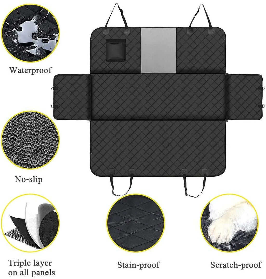 Seat, Dog Dog Cover Hammock Car with Covers Seat Car Back Waterproof & Scratchproof for SUVs Trucks Protection Mesh Dog Cover Window, Dogs Cars
