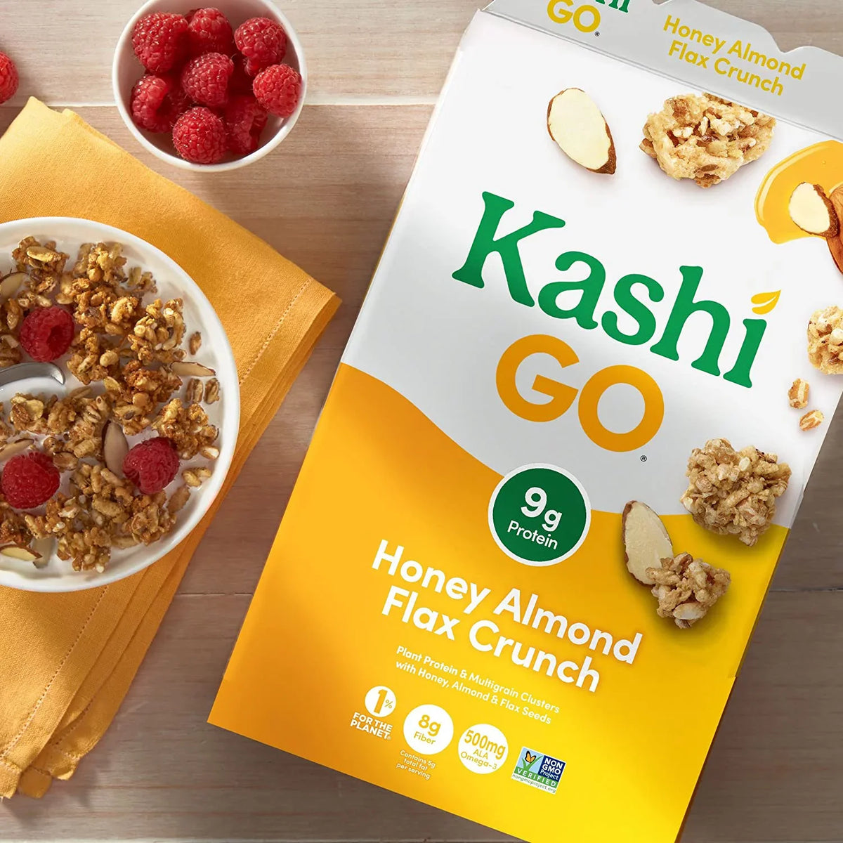 Almond 2 Cereal of GoLean Honey 14 Pack oz Flax Crunch Kashi