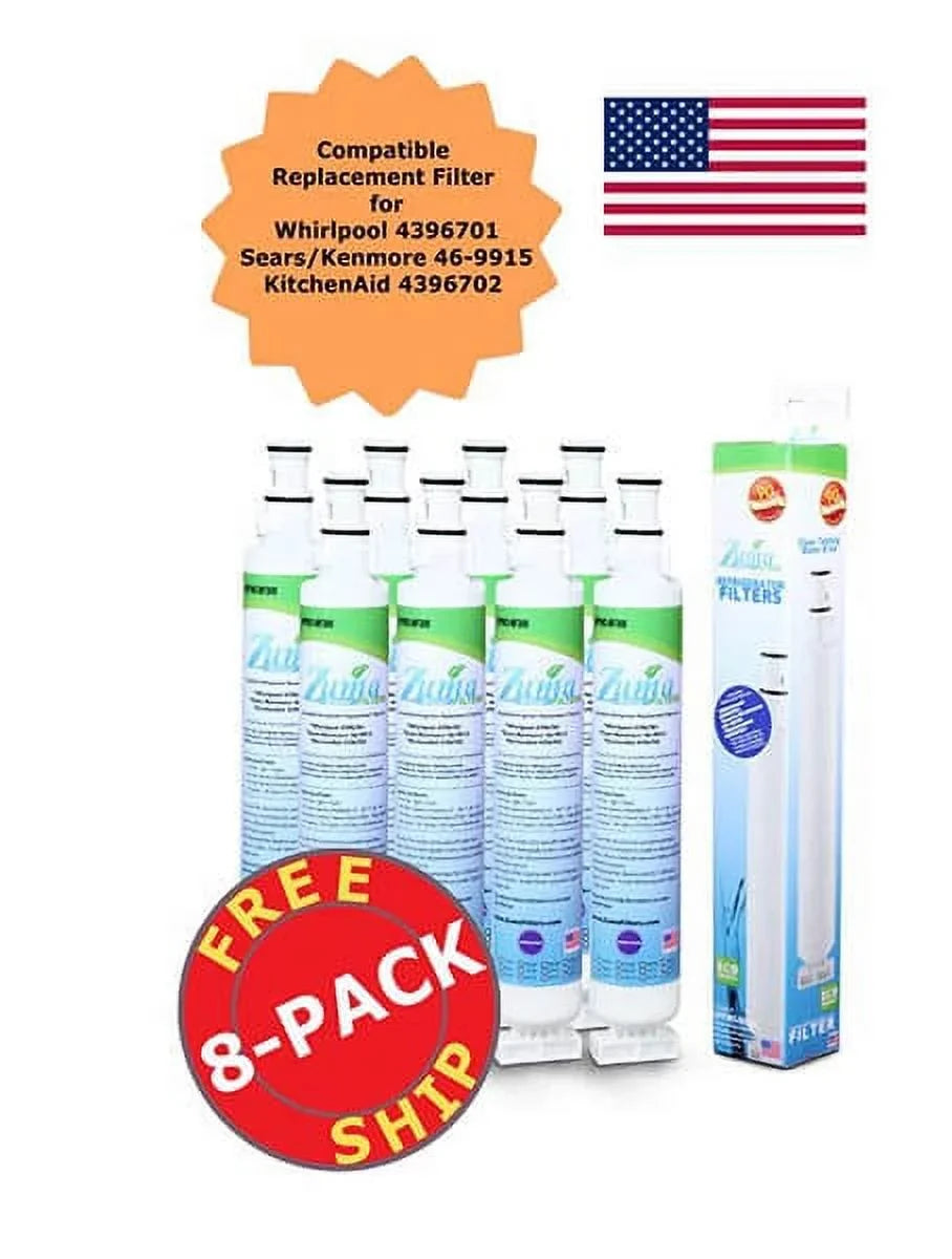 Whirlpool® Brand , 2301706 with , Model ZUMA and # Compatible - Pack 8 Water OPFW3-RF300 Ice U.S.A. - Made in , Filter