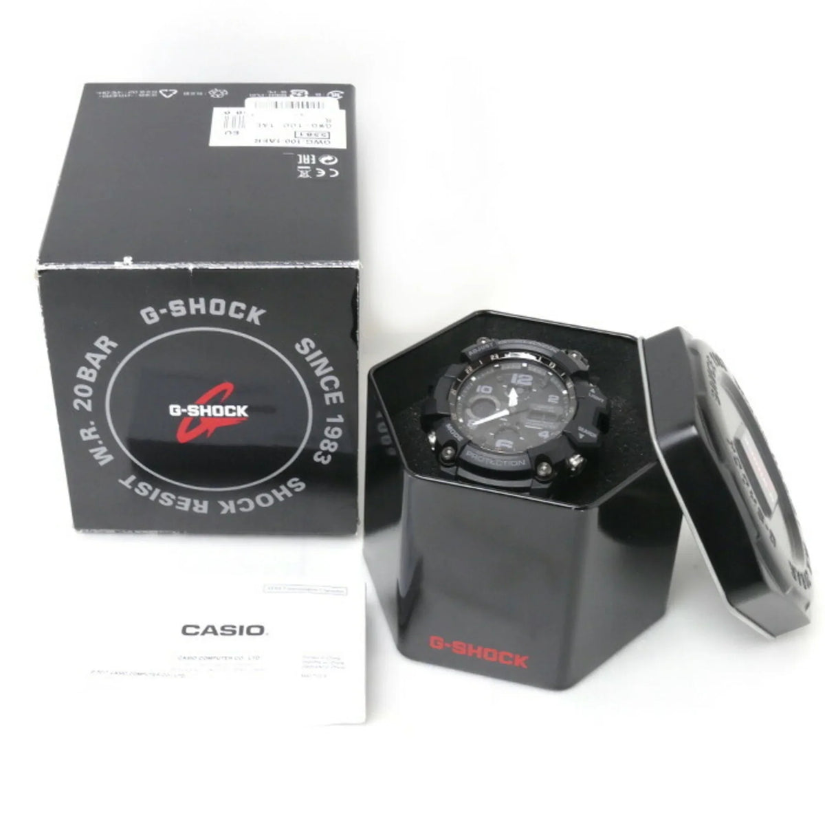 Men's Mud CASIO Radio Master Pre-Owned Model Casio Overseas (Good) Watch G-SHOCK GWG-100-1AER Solar