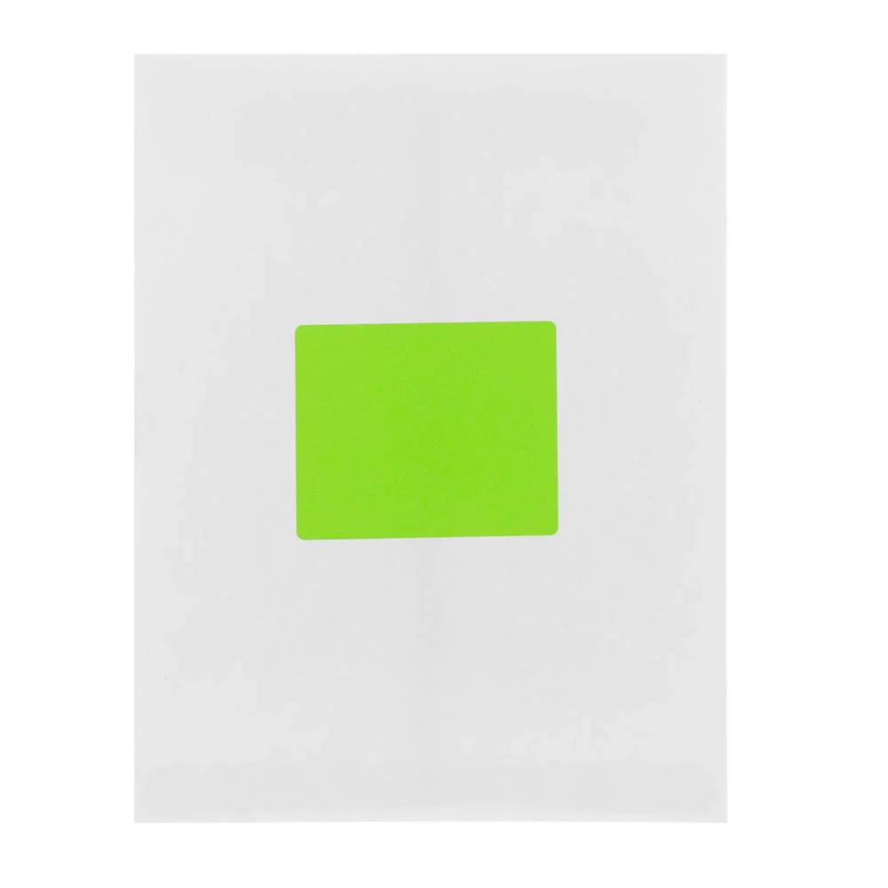 Paper 4, Fluorescent Green, Pack 120 per Large, x Envelope JAM 1/3 & Neon Labels, Address 3 Shipping