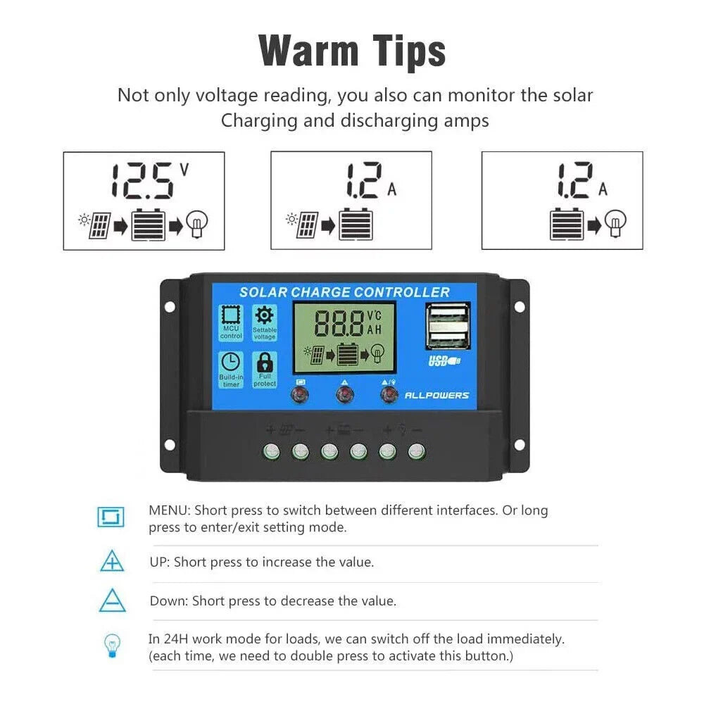 car source light panel outdoor home charger charge solar MDHAND camping controller 200W kit solar with emergency