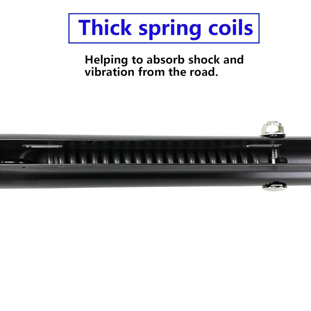 Length 1-1/8" Bolt Bracket Loaded Spring 30" Mudflap Trucks Hanger Semi Holder Spacing for Flap Mud Straight POWERWORKS Set