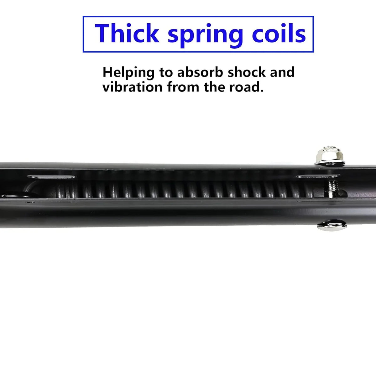 Length 1-1/8" Bolt Bracket Loaded Spring 30" Mudflap Trucks Hanger Semi Holder Spacing for Flap Mud Straight POWERWORKS Set
