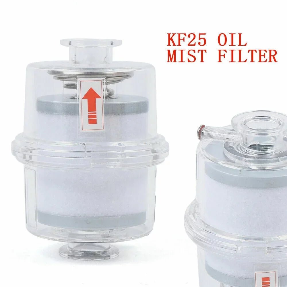 Filter Vacuum Mist Filter Interface fit Oil Pump Fume Separator Exhaust KF25