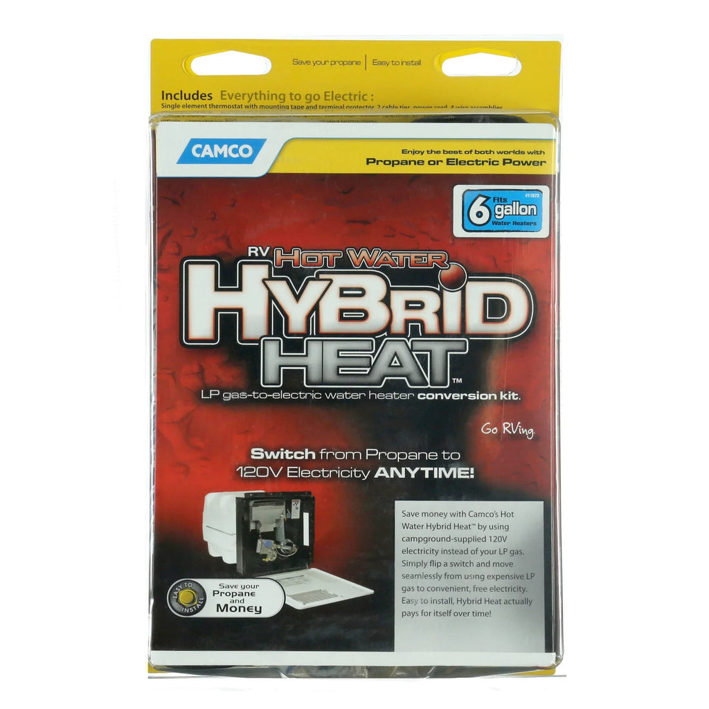 gal. - for Camco Converter On 6 RV Heater Electricity to LP Heaters Demand 120V Converting Water Water Gas 11673
