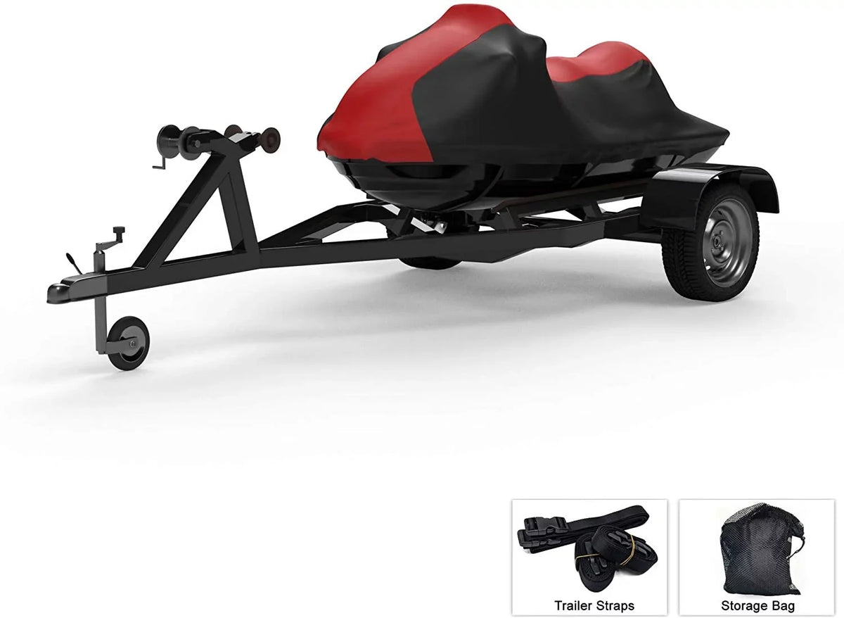 '- Straps Trailerable All Includes - Rays, Ski UV Sun, - Covers and Trailer RED/ More! Protects for Jet Weatherproof from Rain, EXR Yamaha Storage and Weather Bag Color 2021 -