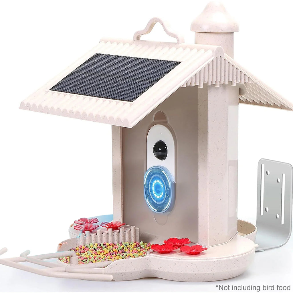 for Detection, Motion 128G Bird moobody Real-time Camera IP65 AI Notification, Bird Bird Enthusiasts Cards Auto Smart Identify Capture Waterproof WIFI Video, Watching TF Bird Species, 1080P Feeder