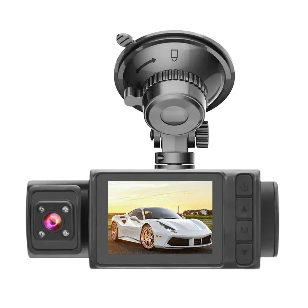Car Video 2in Cam Mirror Clear Gecheer Recorder Recording Rearview 3 Multi-Language Recorder Car Auto Driving Safety Cameras Dash Car