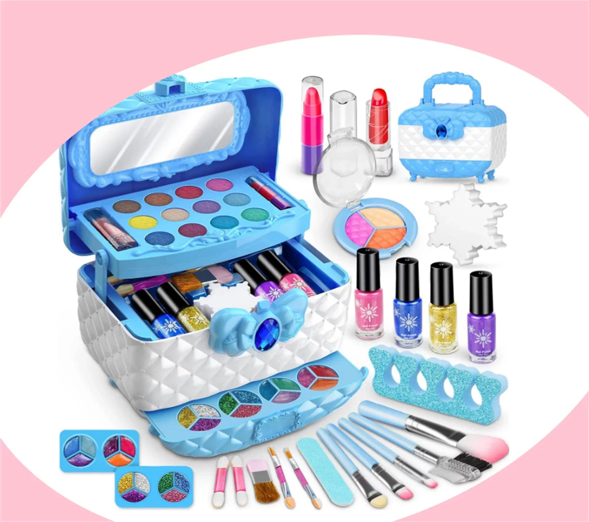 Makeup Frozen Make Play Theme Real Toy Kit Girl, for Kids Up