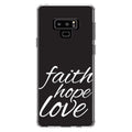 Love Galaxy Glass White Bumper, Faith - Protector Clear Note DistinctInk Back, 9 Hybrid & Tempered for Screen - TPU Samsung Acrylic Christ Hope / - - Case Shockproof /