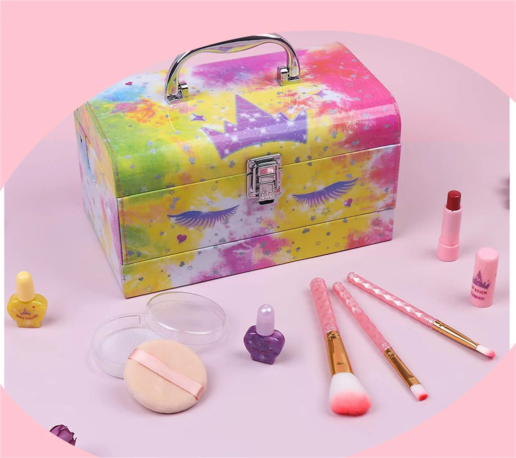 Kit Unicorn Little Real Palettes - Box with Makeup Girls Makeup Washable