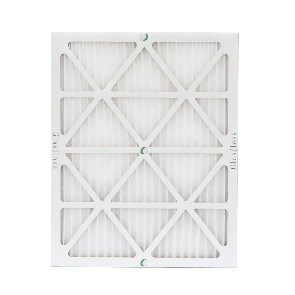Glasfloss. by 19-1/2 18x20x1 x of 17-1/2 x 13 12 Size: Actual Pleated 7/8 Pack Filters MERV Air