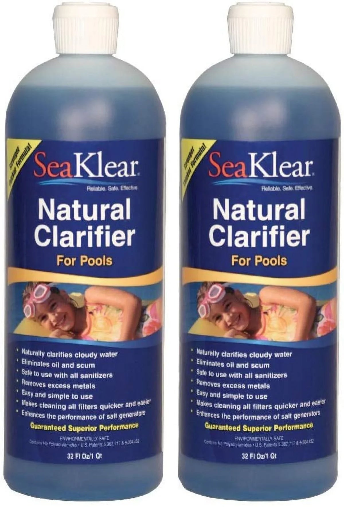 1 for 2-Pack SeaKlear Natural Clarifier Swimmings Qt,