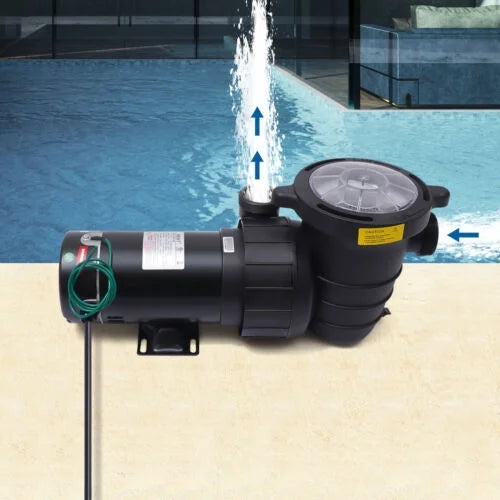 Strainer Pump Ground 5547GPH Swimming 1.5HP Motor 41FT Filter Pool w/ In/Above