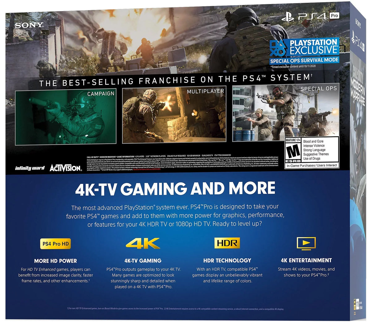 (2019) 1TB Bundle [Sony] Duty of Call System Pro 4 PlayStation Modern Warfare