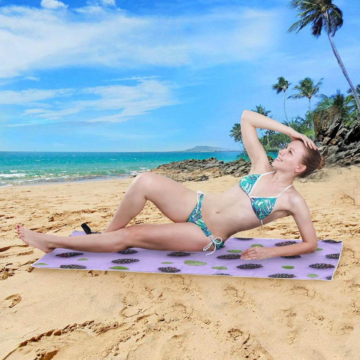 '- Towel Quick Absorbent Beach Travel Swimming Dry Oversized Compact Towels for Holiday（416） Camping - Berry Super Bestwell Towel Lightweight