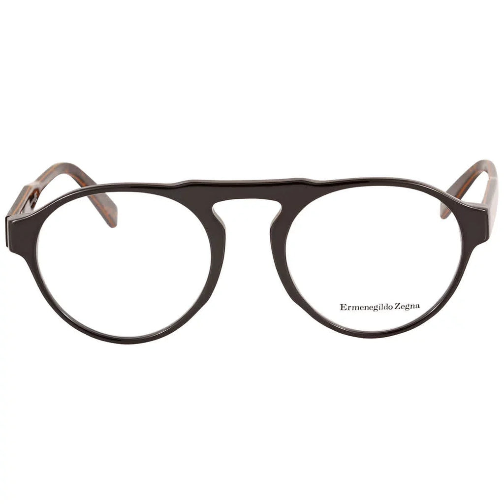 Men's Eyeglasses Round EZ5188 53 Zegna Ermenegildo Demo 001