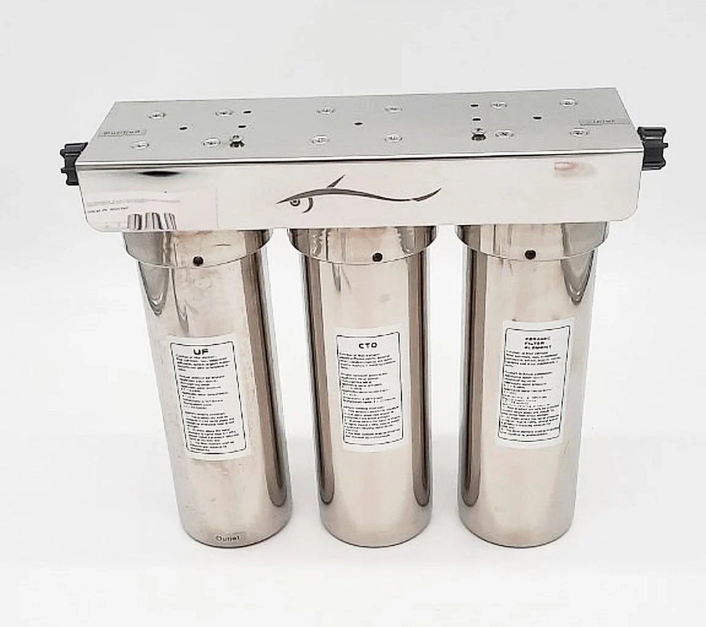 Water Marine stainless Potable Ultra steel stages 3 filtration system