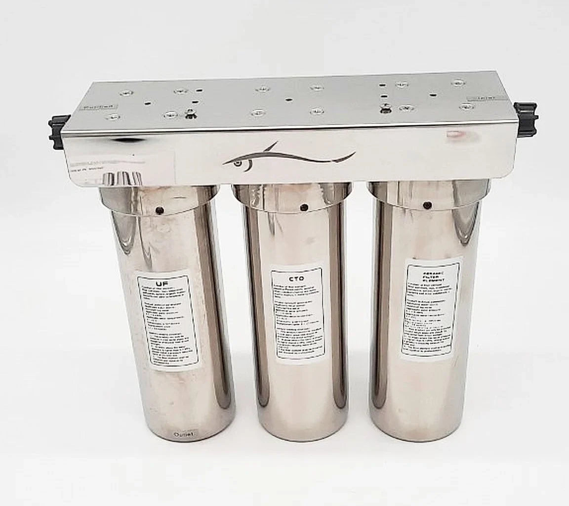 Water Marine stainless Potable Ultra steel stages 3 filtration system