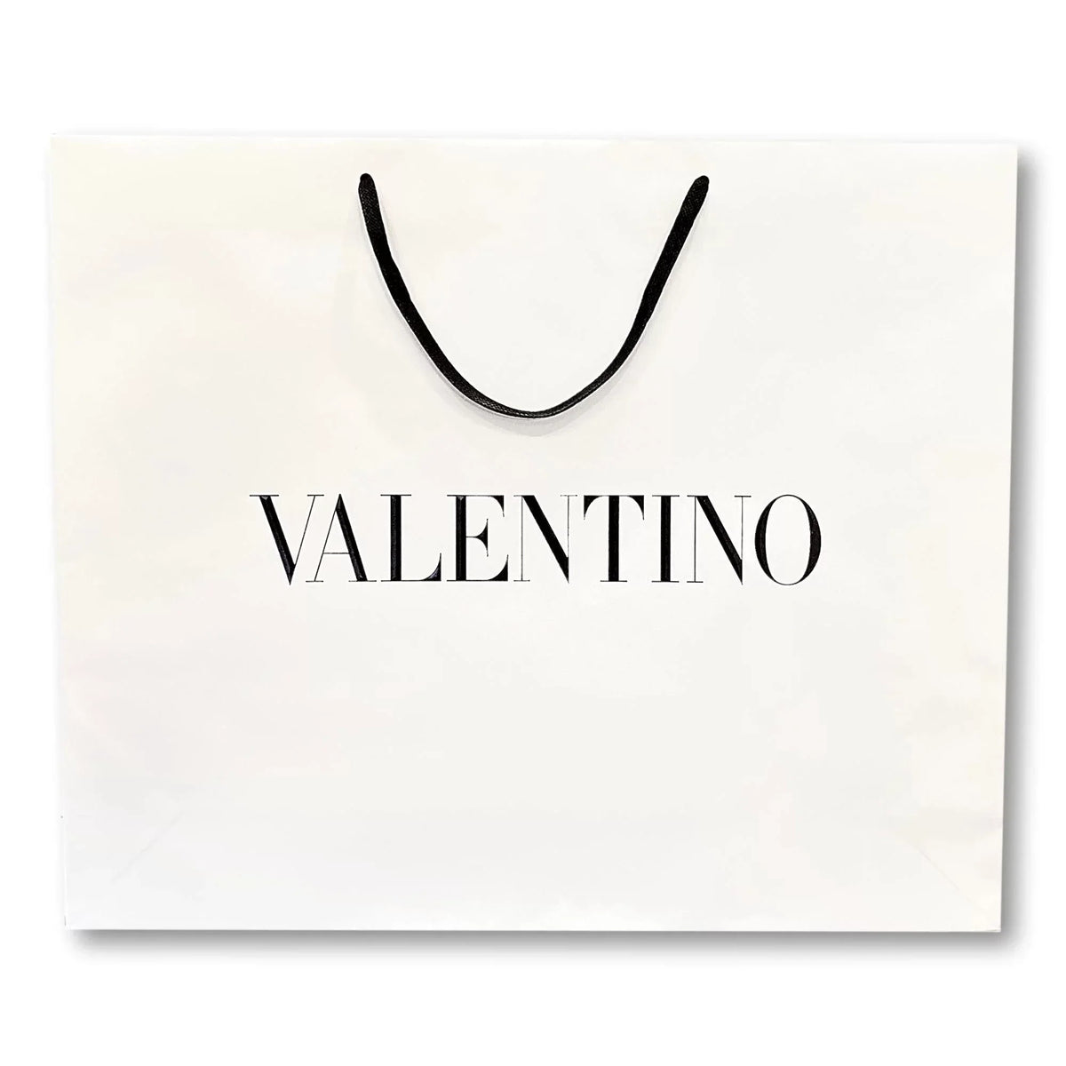 Packaging Bag Gift Designer Shopping Paper Logo White Large Valentino