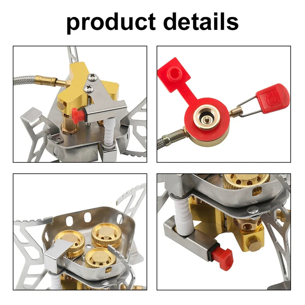 High Hiking Backpacking Camping Gases, for Picnic Stove, Cooking Windproof Tomshoo 6800W Valve Adjustable