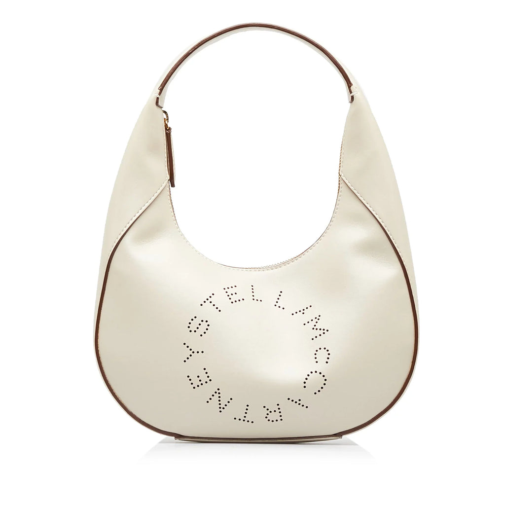 Vegetarian Fabric Authenticated Linea Bag (Good) Shoulder Logo Brown Pre-Owned Unisex McCartney Polyester Stella