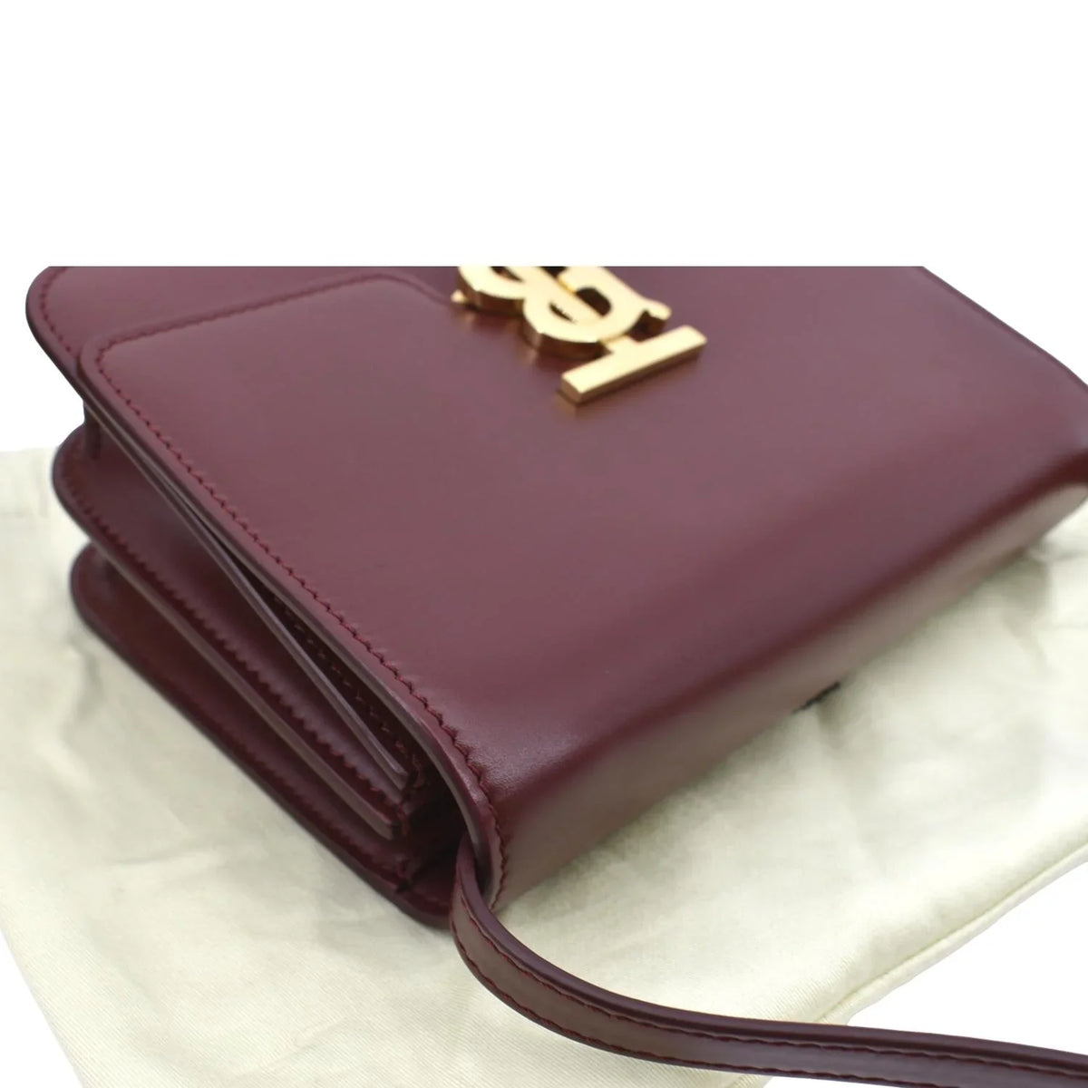 Shoulder Red Bag Leather BURBERRY Lola Tb Pre-owned