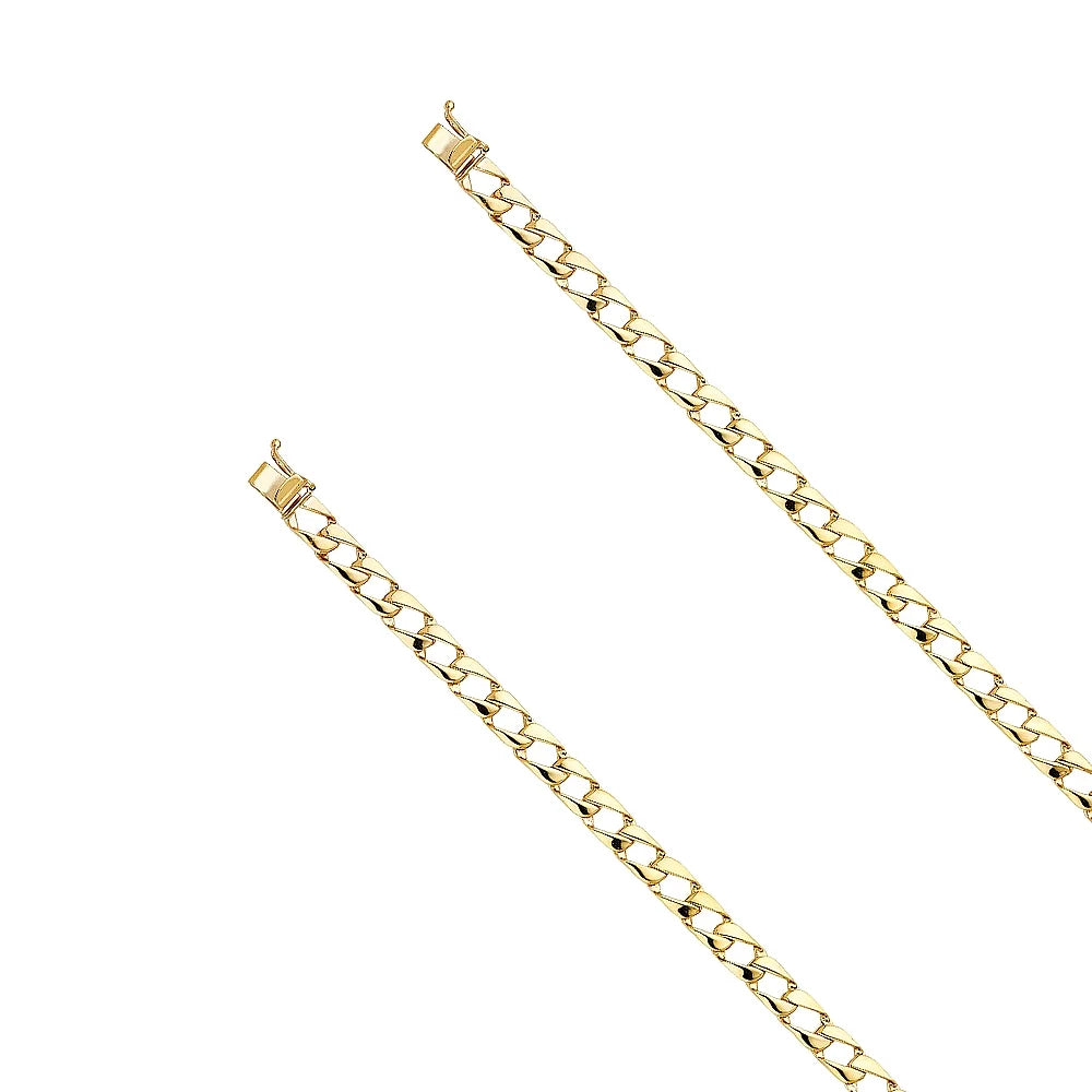 | 8" Chain 14k - Weight Men Gold Bracelets for Women 12 for Cuban | Men’s Elegant 14KY Link Gift Gold Yellow and Jewelry Bracelet |