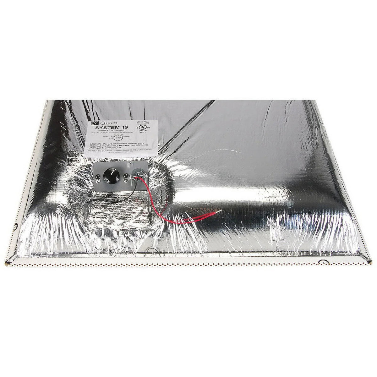 Tile 20W-70V SYSTEM 24" Speaker 19 Ceiling Lay-In 24" x Quam