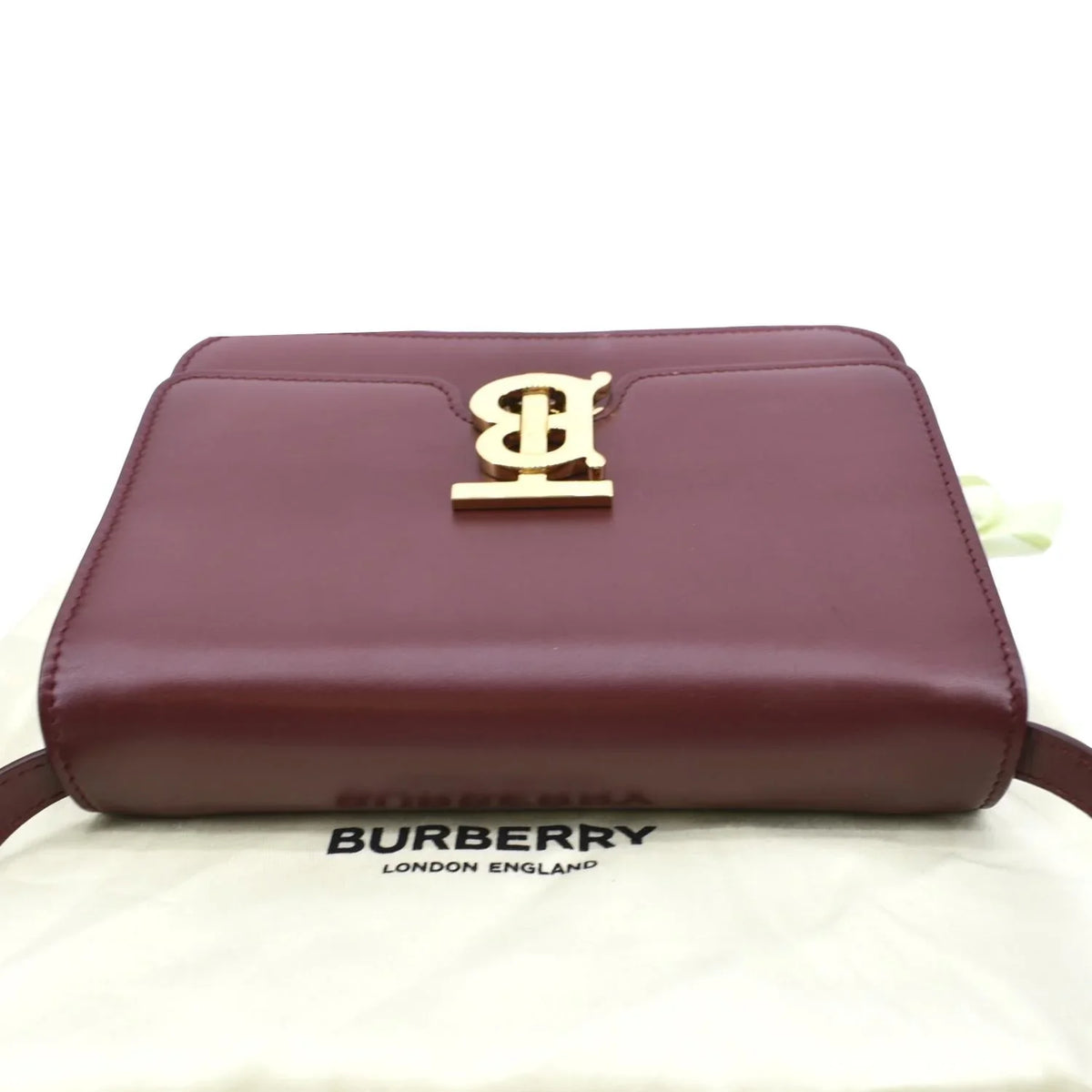 Shoulder Red Bag Leather BURBERRY Lola Tb Pre-owned
