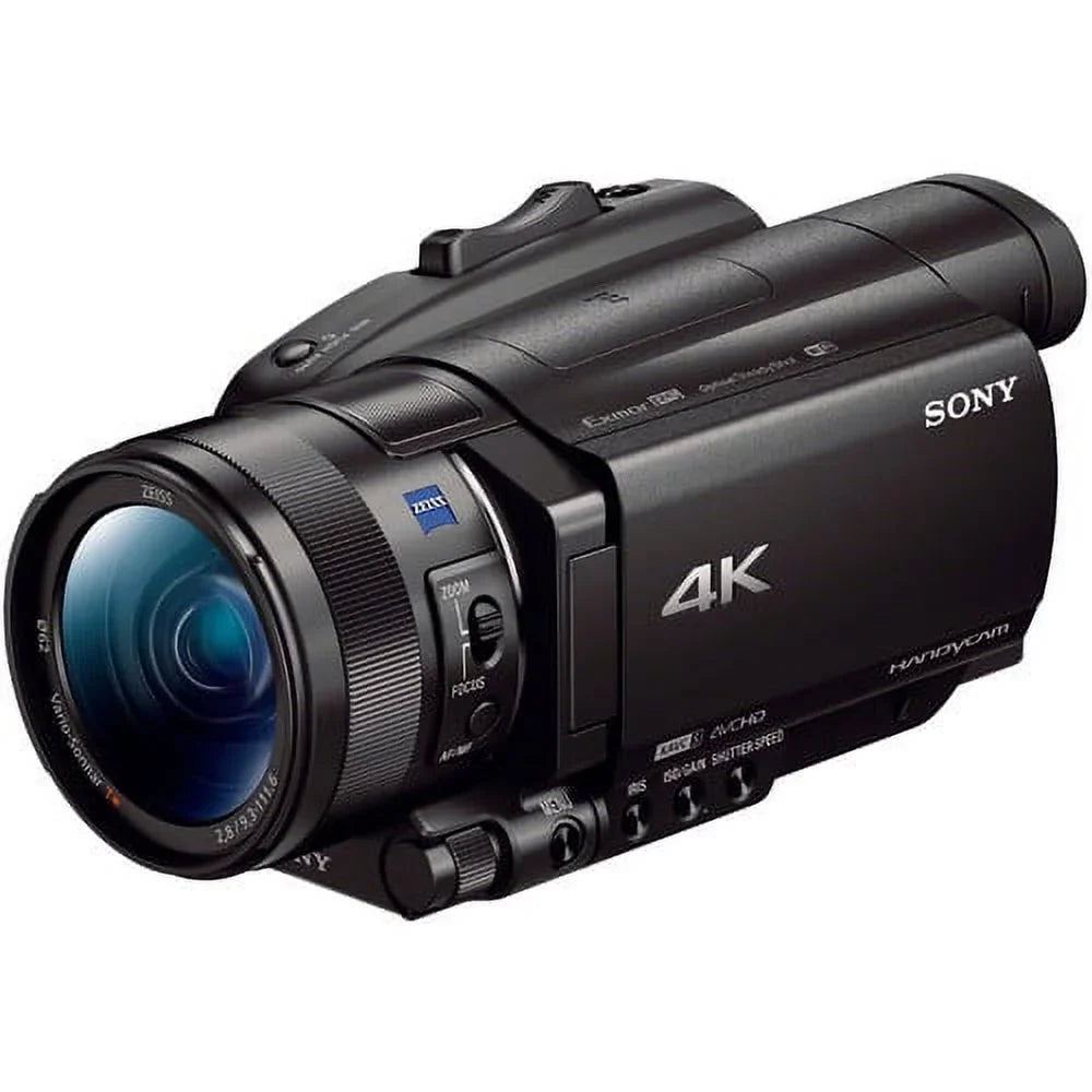 Camera 4K Sony HD Camcorder + 128GB FDR-AX700 Video + + 2 Memory Card + Extra and Charger Batteries Handycam M Case